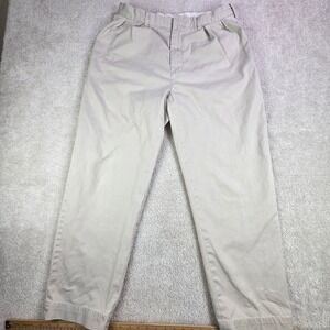 Vtg Polo by Ralph Lauren Andrew Pants Men's 34x20 Y2K Baggy Pleated Beige